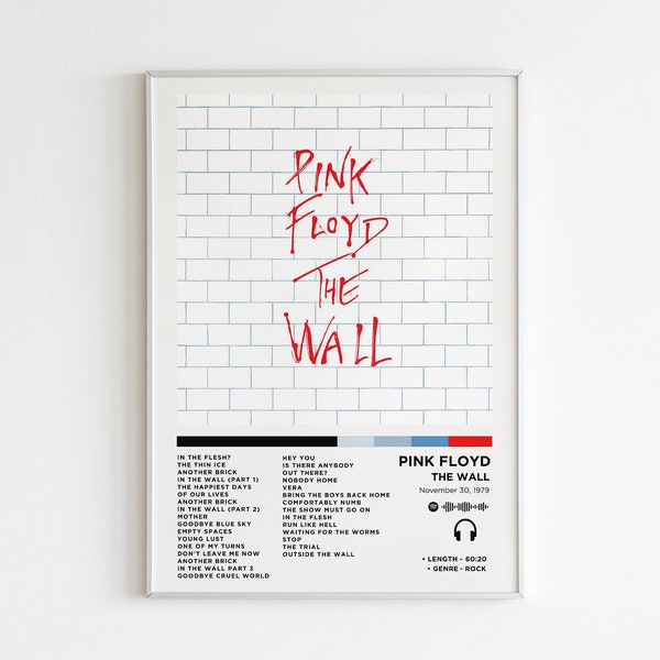 Pink Floyd - The Wall Album Poster / Album Cover Poster / Music Gift / Music Wall Decor / Album Art
