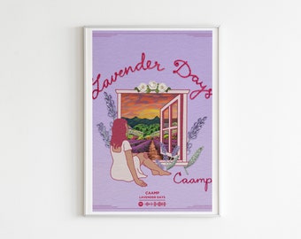 Caamp - Lavender Days AlbumPoster / Album Cover Poster / Music Gift / Music Wall Decor / Album Art