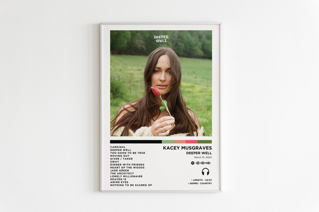 Kacey Musgraves Deeper Well Album Poster / Album Cover Poster / Music