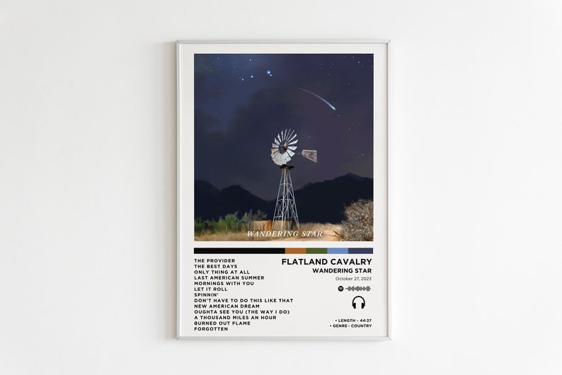 Flatland Cavalry Wandering Star Album Poster / Album Cover Etsy