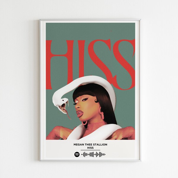 Megan Thee Stallion - Hiss Album Poster / Album Cover Poster / Musik Geschenk / Musik Wand Dekor / Album Art