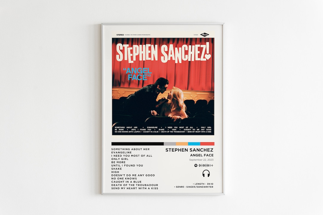 Stephen Sanchez Angel Face Album Poster / Album Cover Poster / Music