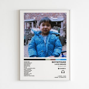 Boywithuke - Lucid Dreams Album Poster / Album Cover Poster / Music Gift / Music Wall Decor / Album Art