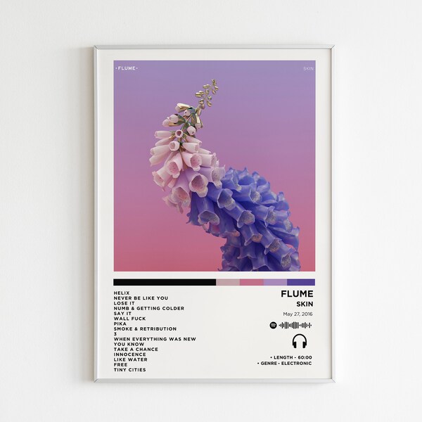 Flume - Skin Album Poster / Album Cover Poster / Music Gift / Music Wall Decor / Album Art
