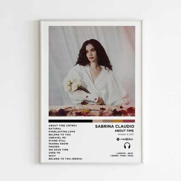 Sabrina Claudio - About Time Album Poster / Album Cover Poster / Music Gift / Music Wall Decor / Album Art