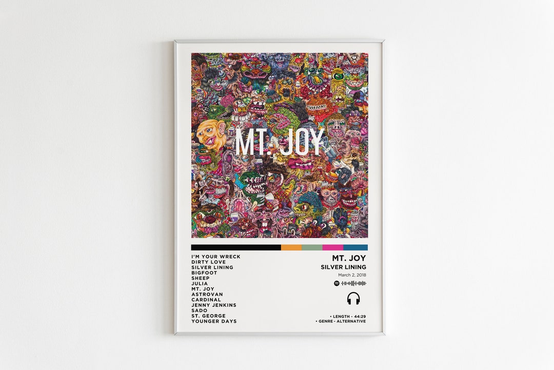 Mt. Joy Silver Lining Album Poster / Album Cover Poster / Music Gift / Music Wall Decor / Album
