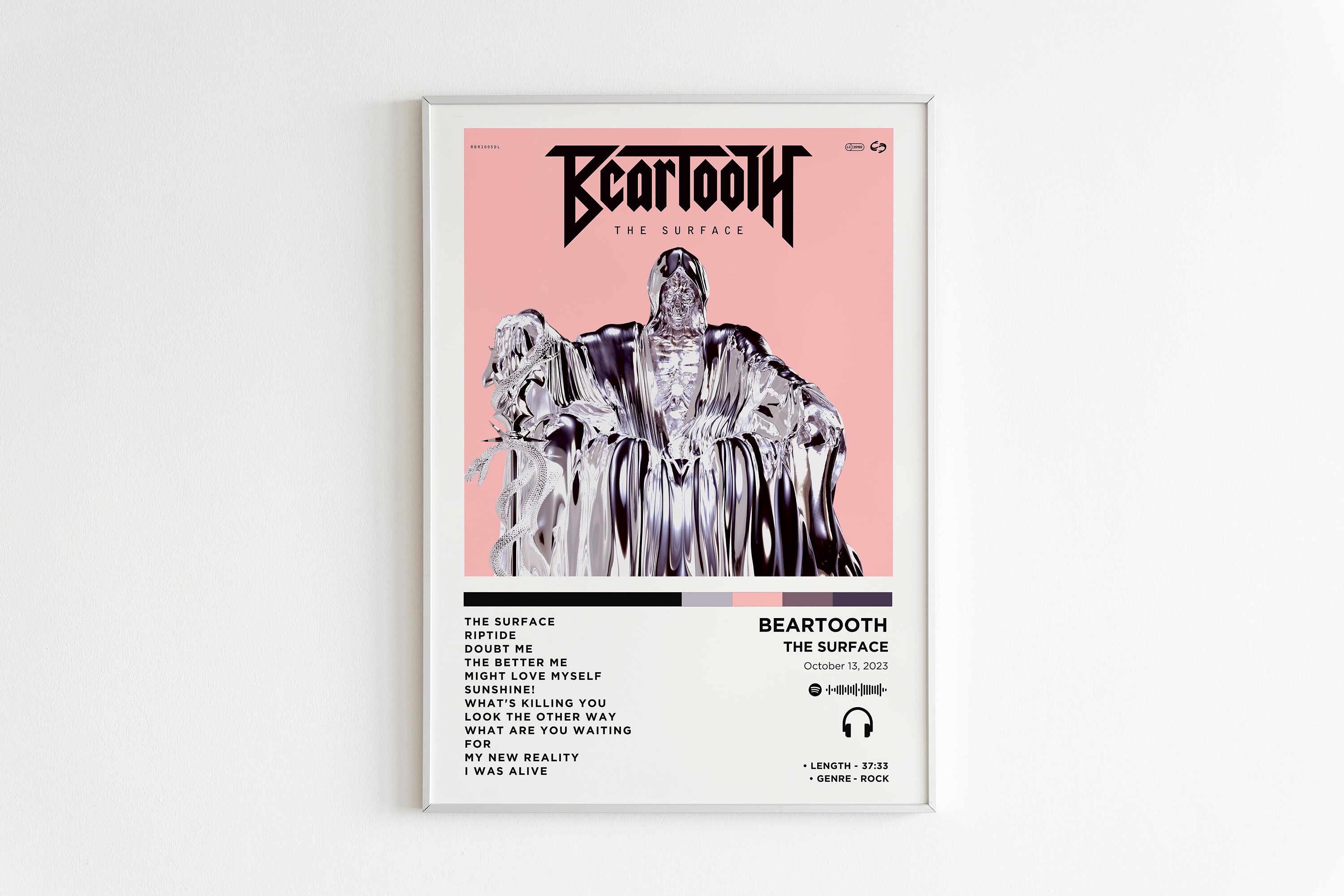 Beartooth the Surface Album Poster / Album Cover Poster / Music Gift /  Music Wall Decor / Album Art - Etsy