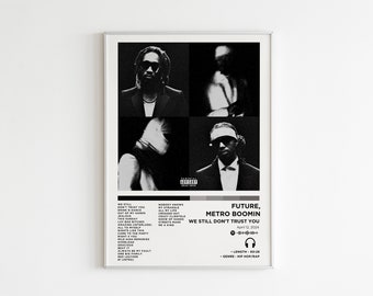 Metro Boomin - We Still Don't Trust You Album Poster / Album Cover Poster / Music Gift / Music Wall Decor / Album Art