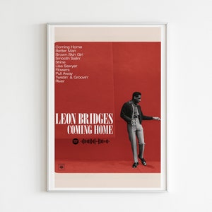 Leon Bridges - Coming Home Album Poster / Album Cover Poster / Music Gift / Music Wall Decor / Album Art