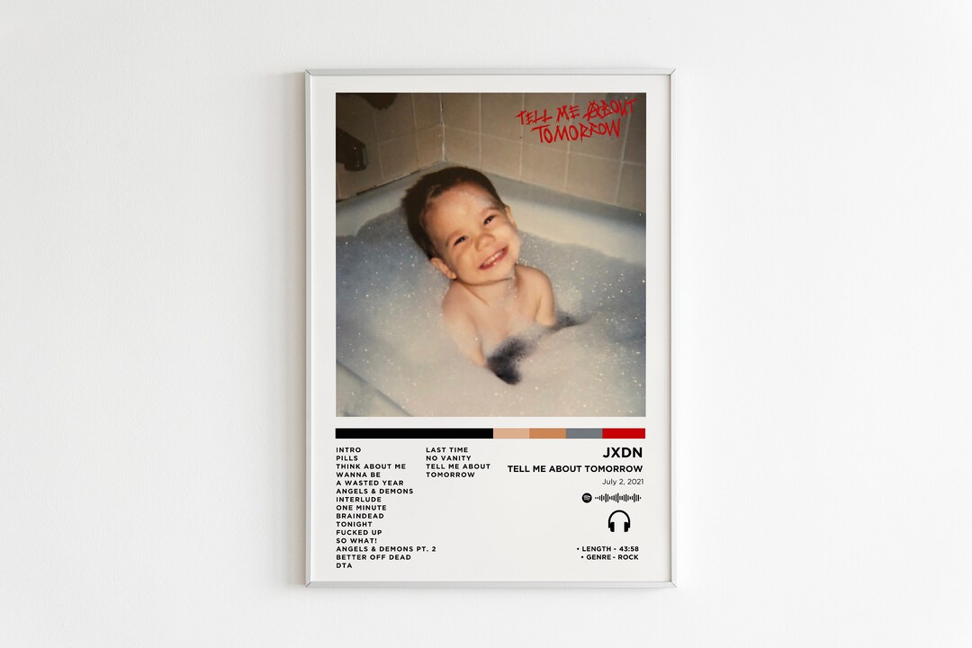 Jxdn Tell Me About Tomorrow Album Poster / Album Cover - Etsy