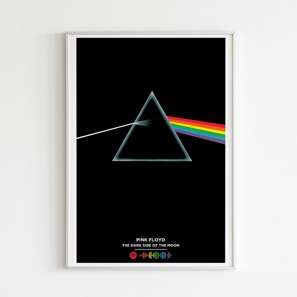 Pink Floyd - The Dark Side Of The Moon Album Poster / Album Cover Poster / Music Gift / Music Wall Decor / Album Art