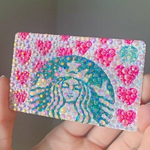 Rosa Herz Starbucks Karte