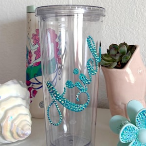 Custom Name Bling Tumbler Cup