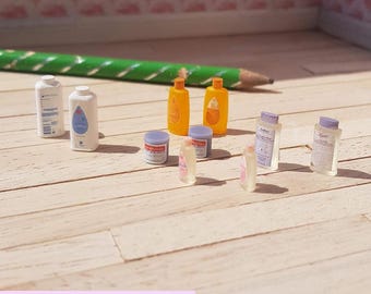 Dolls House 1/12th Scale Miniature TOILETRY BOTTLES 3D print file, instant download