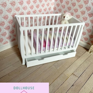 Dolls House 1/12th Scale Miniature COT 3D print file, instant download