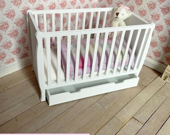 Dolls House 1/12th Scale Miniature COT 3D print file, instant download