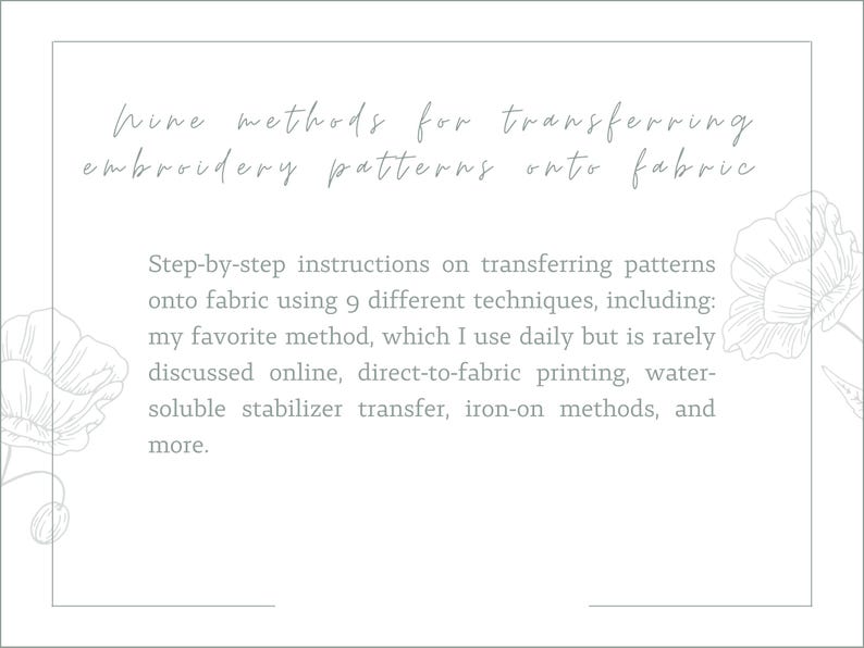 How to Transfer Embroidery Patterns, Hand Embroidery Beginner Tutorial ...