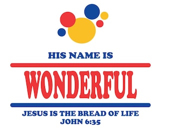His Name Is Wonderful, PNG SVG