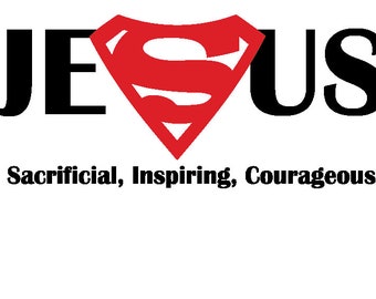 Jesus, Superhero, PNG SVG Sacrificial, Inspriational, Courageous