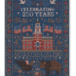 FULL COVERAGE 250 USA cross stitch pattern by KindGerman (digital format)