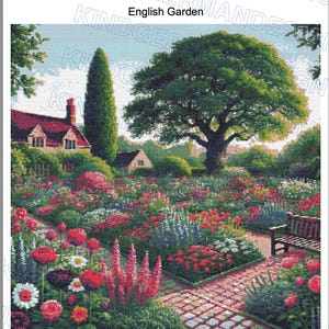 English Garden  cross stitch pattern by KindGerman (digital format)