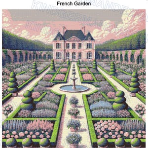French Garden  cross stitch pattern by KindGerman (digital format)