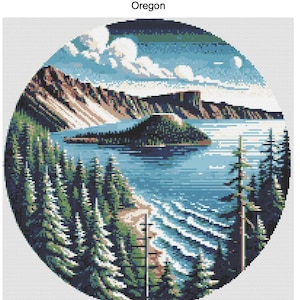 Oregon State  inspired cross stitch pattern by KindGerman (digital format)