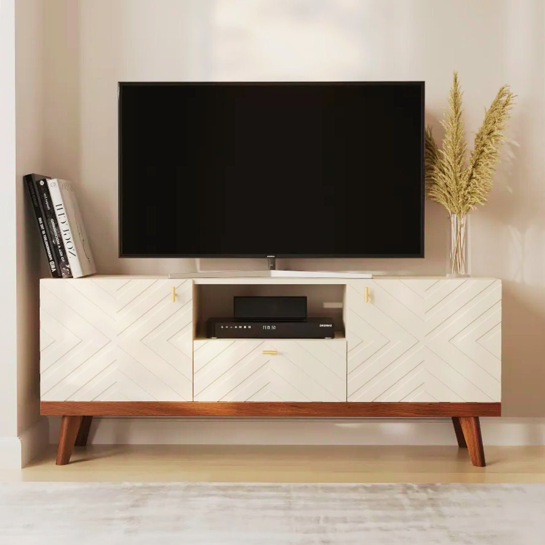 Scandinavian-style TV Stand Durable & Timeless Entertainment - Etsy