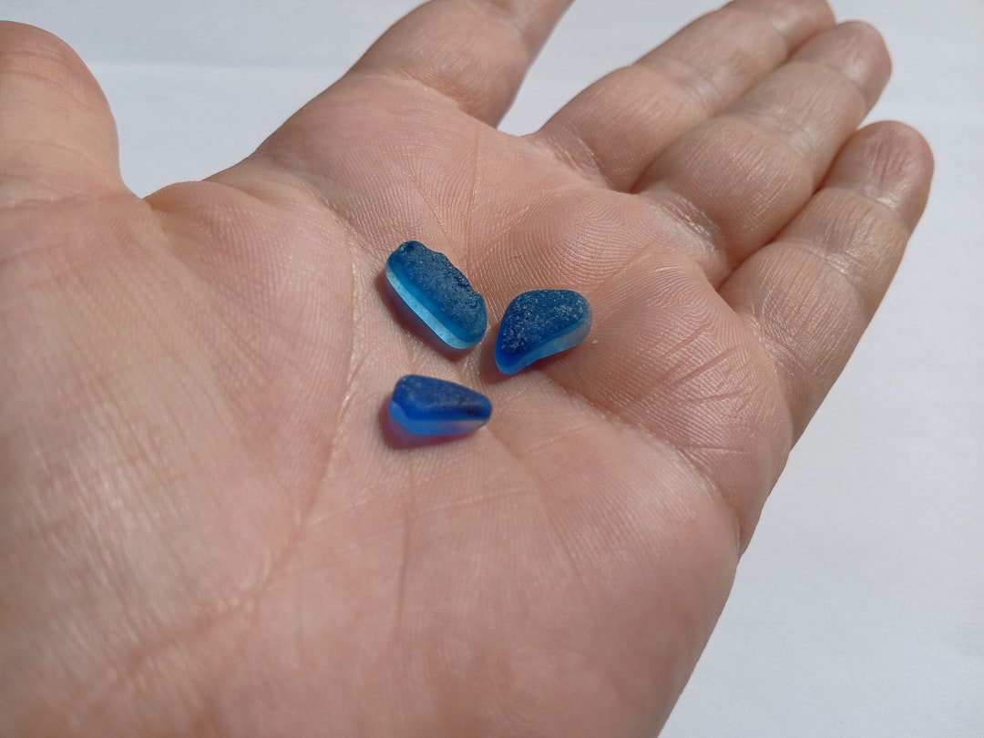 Verre De Mer Authentique – Seaham – Tons De Bleu Multicolores – S518
