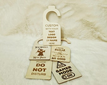 Customizable Door Hanger | Wooden Door Sign | Personalized | Do Not Disturb | Office Decor | Fun Sign | Gift Idea