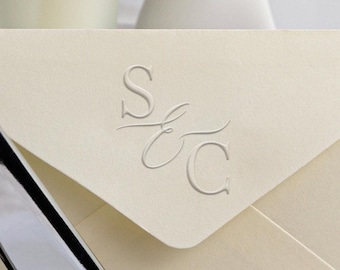 Monogram Embosser | 48 Designs | Custom your wedding embosser | Napkin Embosser | Envelope and Invitation Embosser