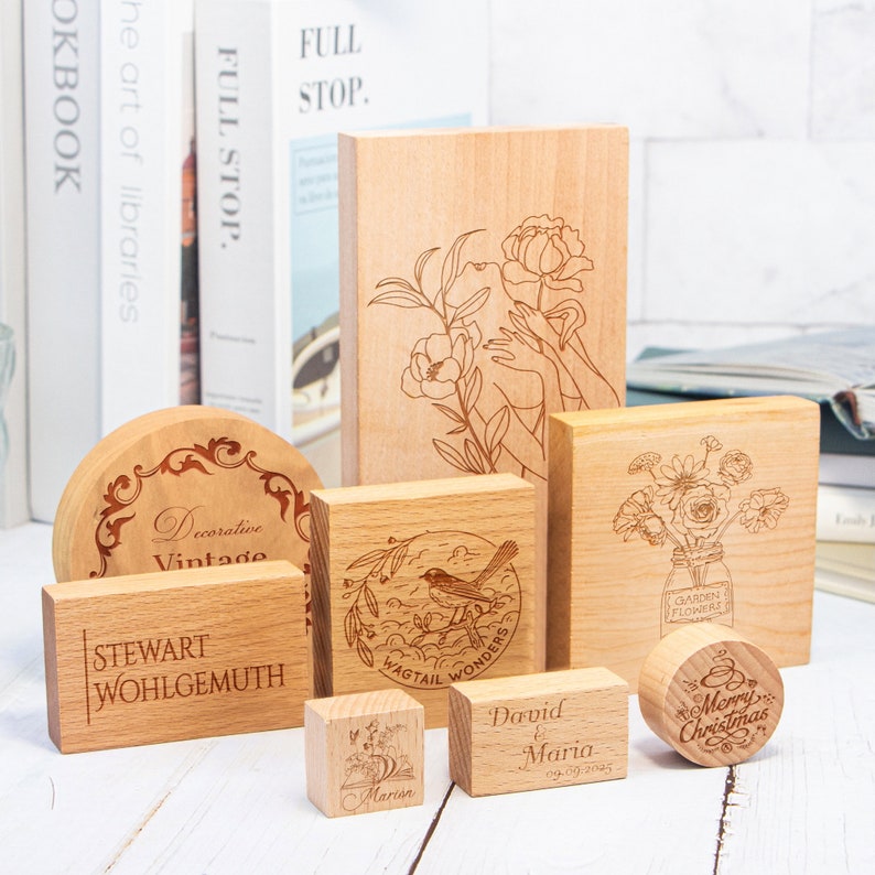 CUSTOM STAMP, Any Size/Design,Large stamp, Small stamp, personalised logo stamp. rubber stamp, business stamp, book stamp, wedding stamp. image 4