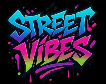Graffiti Art Shirt PNG Digital Download Urban Streetwear Tshirt Design Hip Hop Graphic Sublimation Printable Street Vibes