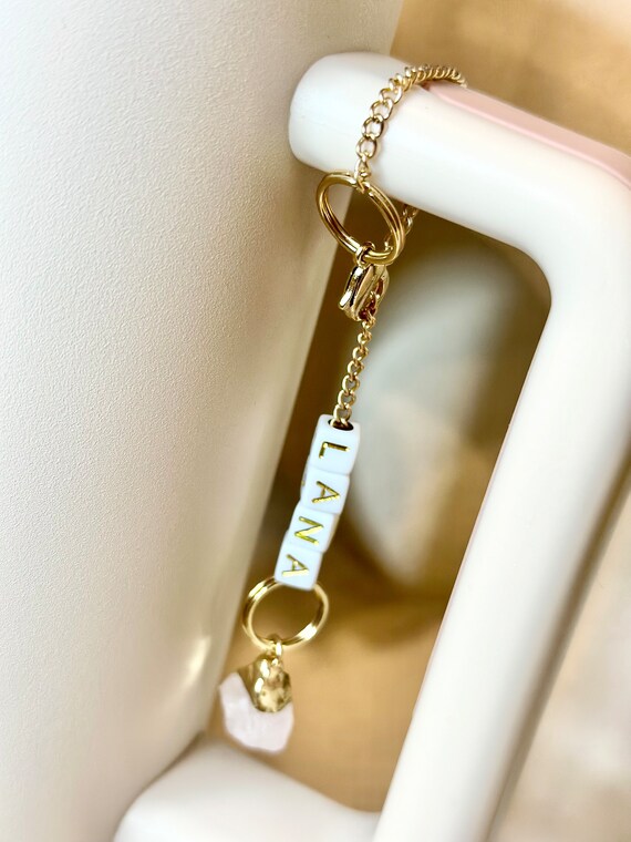 Rose Initial Charm For Stanley Cup,Mini Rose Tumbler