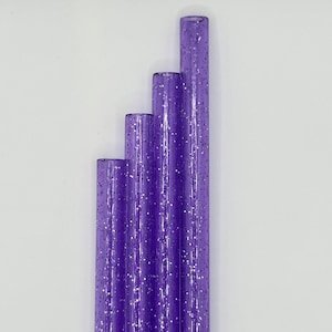 Purple Straw 11” Tumbler Replacement Straw Glitter Straw Supply Reusable Straw 20 oz 30 oz  Tumbler Cup Accessories Sparkle