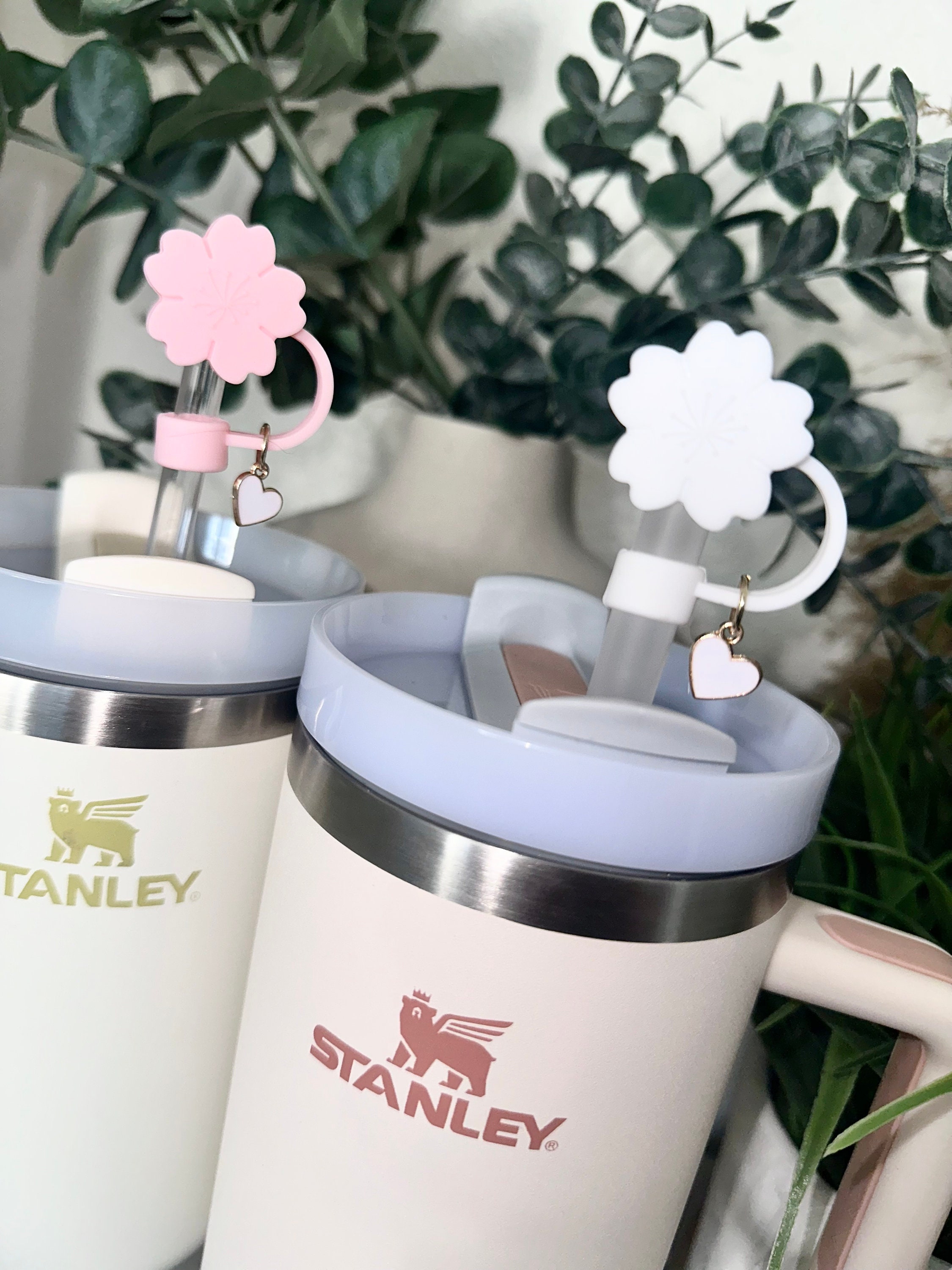 Tappo di copertura in paglia teschio per coppe Stanley 40oz Tumble 10mm paglia a prova di polvere compatibilà riutilizzabile Stanley Straw Topper Halloween