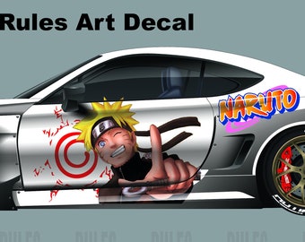 Naruto Car Wrap , Anime Car Wrap, Japanese Vehicle Shine, Cast Vinyl Wrap, Universal Size Naruto Anime Car Sticker gifts