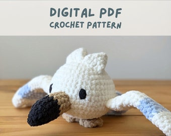 Peeko Pattern | DIGITAL ONLY | Easy Crochet Instructions | Instant PDF Download | Amigurumi Seagull Monster