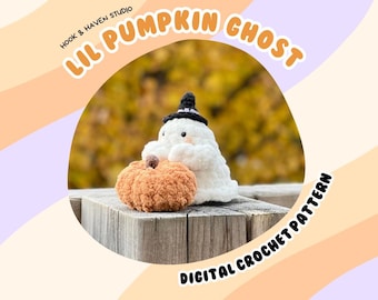Lil Pumpkin Ghost Crochet Pattern: Easy Halloween Instructions (PDF Download)