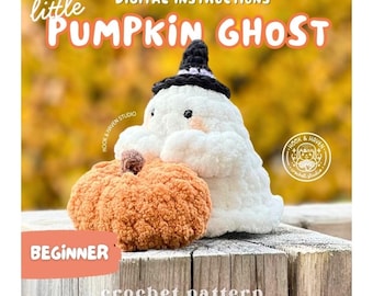 Virkmönster för litet pumpaspöke: Enkla Halloween-instruktioner (PDF-nedladdning)