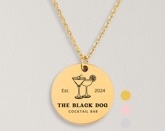 The Black Dog Necklace, Taylor's Inspired Jewelry Gift For Her, Personalized Engraved Necklace Gift, Birthday Gift, Best Friend Gift