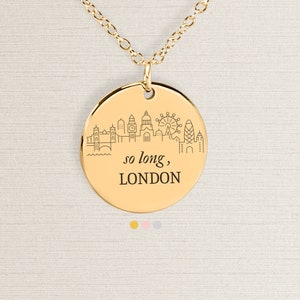 So Long London Halskette, Taylor's Inspiriert Halskette Geschenk für sie, Dichter Abteilung Schmuck Geburtstagsgeschenk für Tochter, für Freund