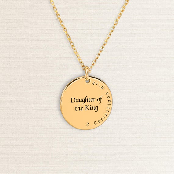 Faith Jewelry Daughter Of The King Necklace Corinthians 6:18