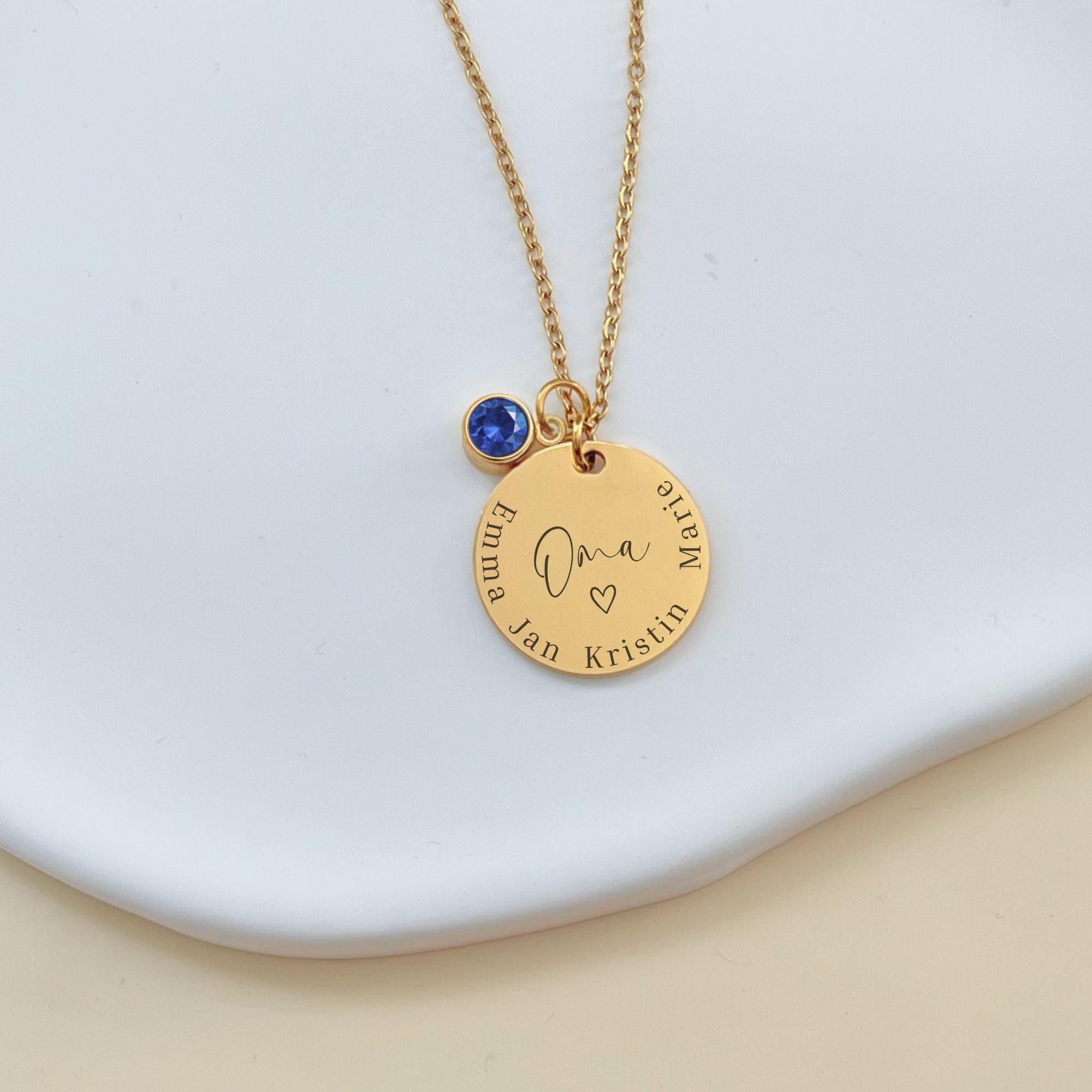 JMIMO - Collana con ciondolo a forma di nipote, idea regalo per nonna