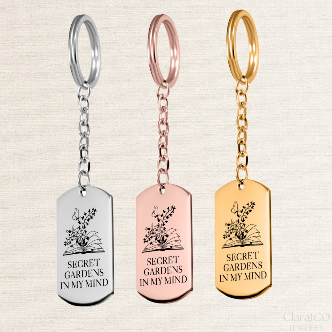Secret Gardens in My Mind Keychain, Taylor's Inspired Accessories Gift ...
