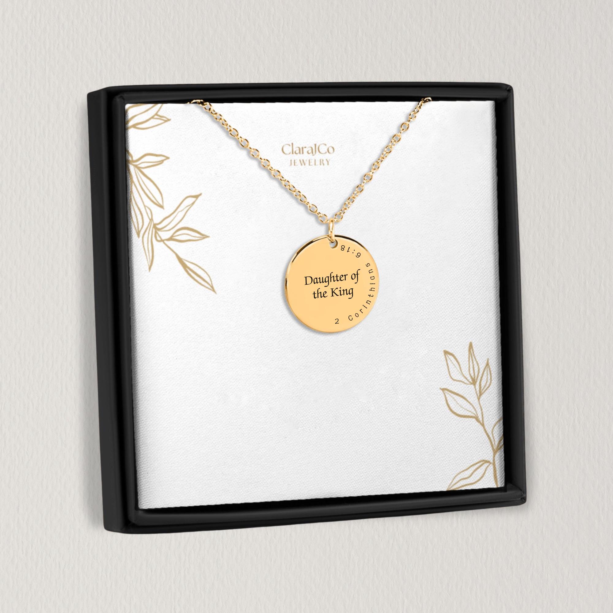 Daughter of the King Corinthians 18 Necklace: Engraved