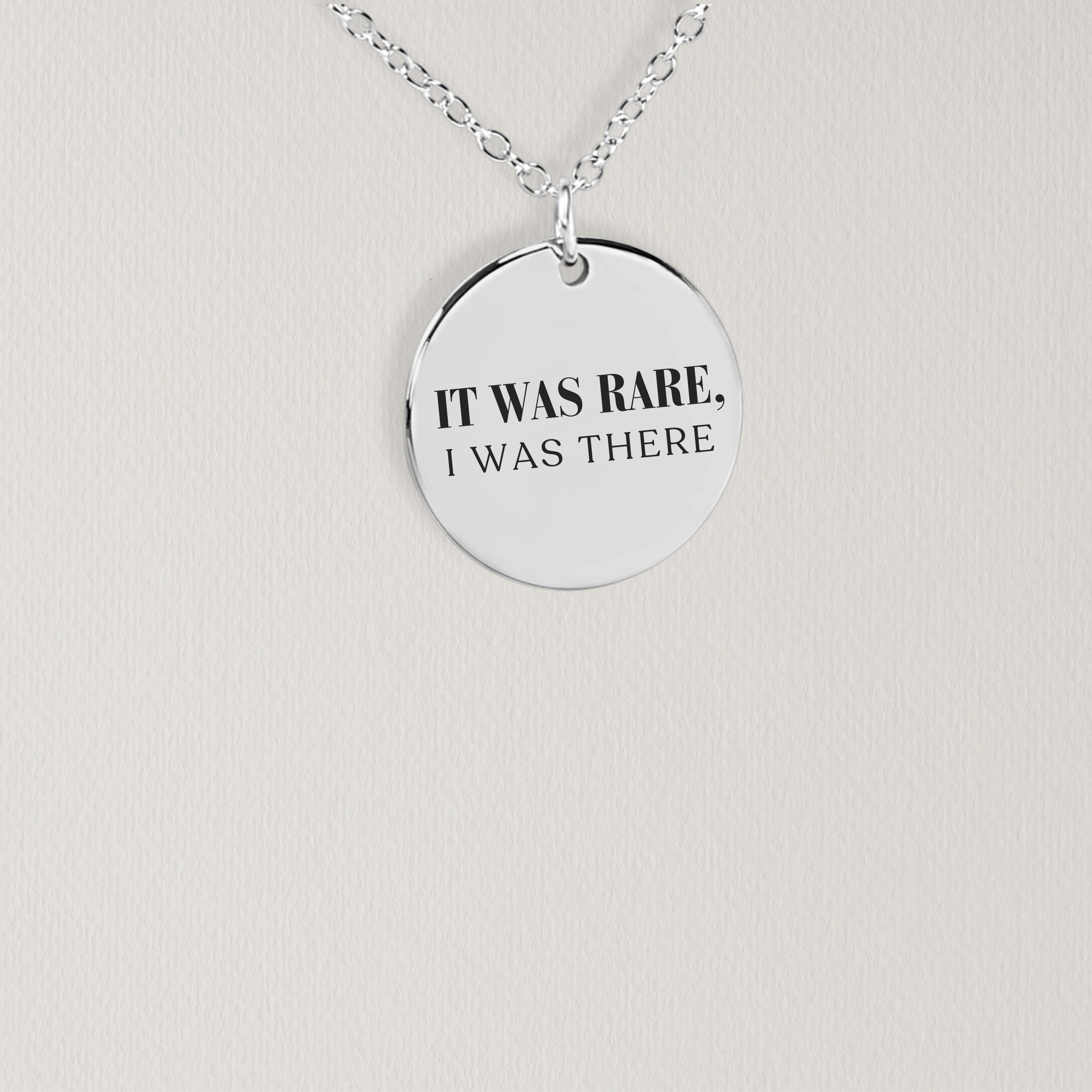 Personalized Eras Tour Necklace, Custom City And Date Concert Jewelry Gift For Her, It Was Rare Gift For Friend, Eras Memory Gift