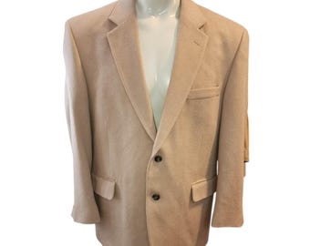 ジャケット・アウター 1950s VTG  ITALY DOUBLE BREASETED COAT Size 42 44 Vintage 1950s Men's Double Breasted Gabardine