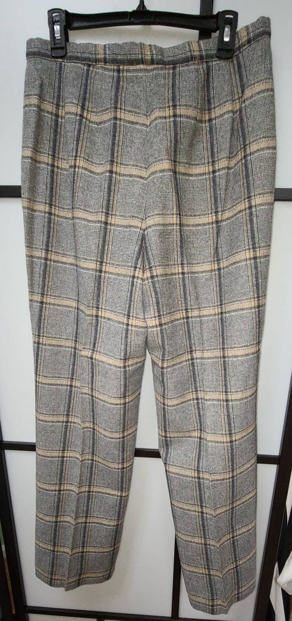 Unworn vintage pendleton pants 1970s gray beige w… - image 9