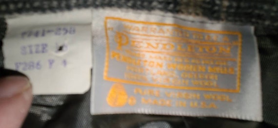 Unworn vintage pendleton pants 1970s gray beige w… - image 5